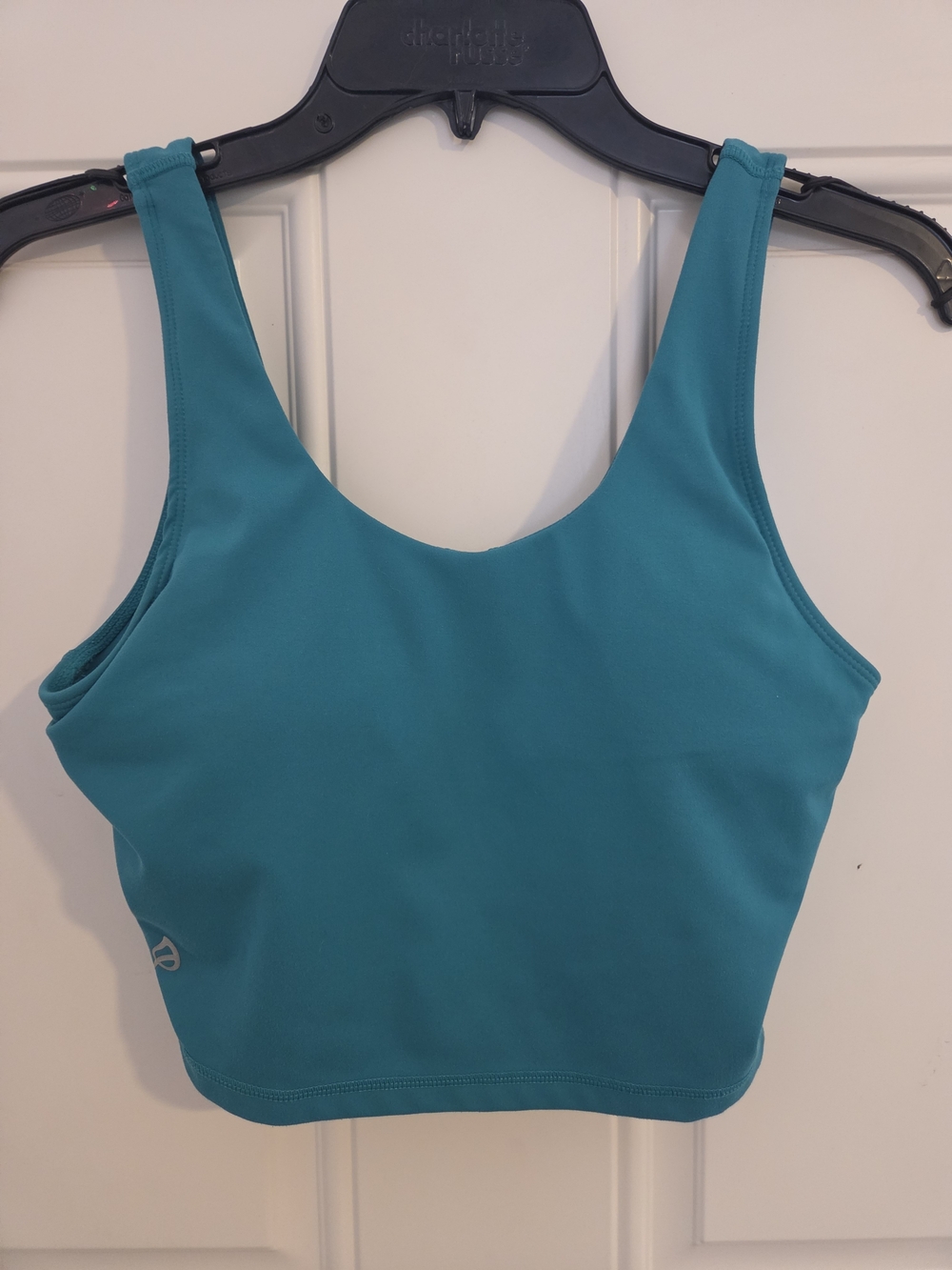 Ptula Teal Athletic Crop Tank Top